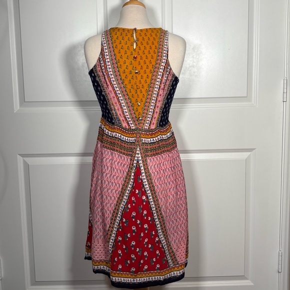 Patrons Of Peace Patchwork Print Boho Dress - Picture 3 of 4